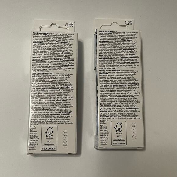 2 NEW IN BOX DVF Target Sally Hansen patterned fake nails almond shape 2 boxes - Picture 5 of 5